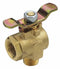 Top Brand Ball Valve, Brass, Angle, 2-Piece, Pipe Size 1/2 in, Connection Type FNPT x MNPT - XV590P-8