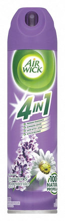 Air Wick Surface and Air Deodorants, Aerosol Can, 8 oz, Liquid, Lavender/Chamomile, PK 12 - 62338-05762