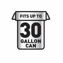 Glad Trash Bag, 30 gal., LLDPE, Coreless Roll, Black, PK 70 - 70358