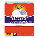 Hefty Strong Tall Kitchen Drawstring Bags, 13 Gal, 0.9 Mil, 34" X 48", White, 90/Box - RFPE84574CT