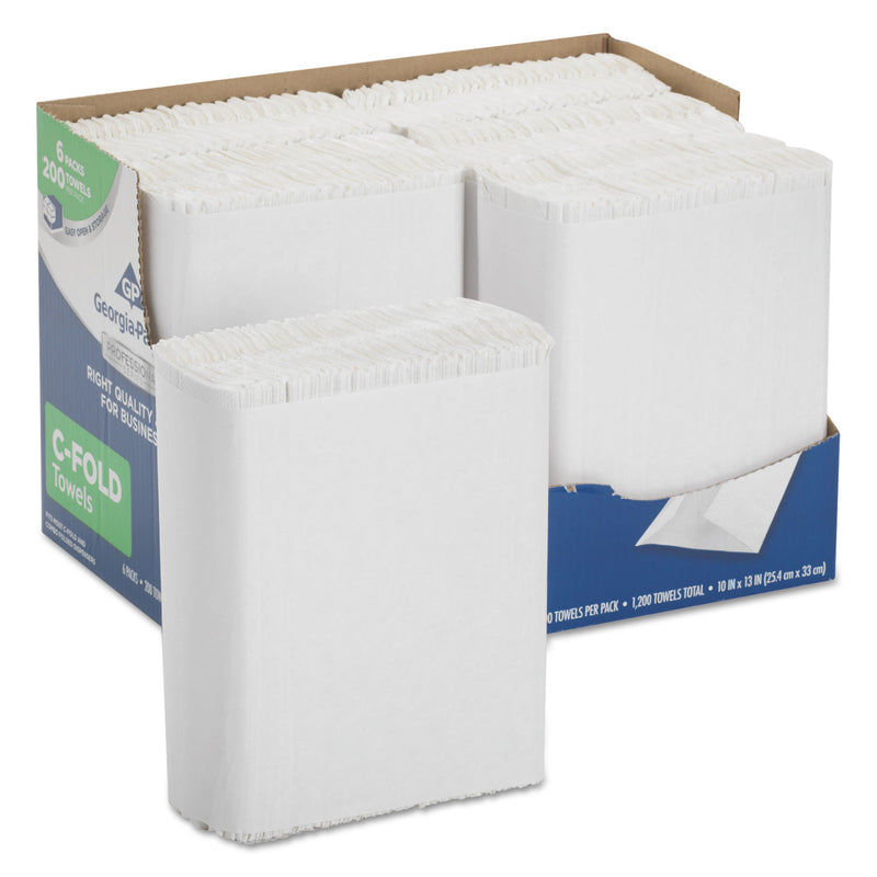 Georgia-Pacific Professional Series Premium Paper Towels, C-Fold, 10 X 13, 200/Bx, 6 Bx/Carton - GPC2112014
