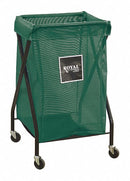 Royal Basket 1-Compartment X-Frame Laundry Cart, 150 lb. Capacity, 22" L X 20" W X 35-1/2" H - G06-EEX-XMA-3ONN