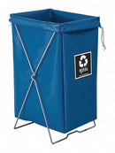 Royal Basket Enviro Hamper Kit, 4.2 cu ft Volume Capacity, Blue, Steel, Vinyl, 30 in Height, 15 in Width - G00-BBX-EBK