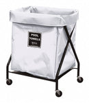 Royal Basket 1-Compartment X-Frame Laundry Cart, 150 lb. Capacity, 26" L X 21" W X 35-1/2" H - G08-WWX-XPA-3ONN