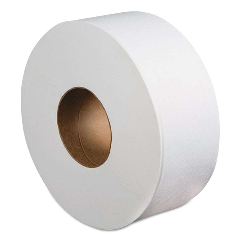 Boardwalk Jumbo Roll Bathroom Tissue, Septic Safe, 2-Ply, White, 3.4" X 1000 Ft, 12 Rolls/Carton - BWK410323