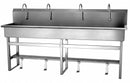 Sani-Lav Sani-Lav, General Purpose, 4, Stainless Steel, Wash Station - 58F1