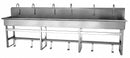 Sani-Lav Stainless Steel Wash Station, With Faucet, Floor Mounting Type, Stainless - 512F1