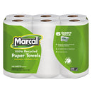 Marcal 100% Recycled Roll Towels, 2-Ply, 5 1/2 X 11, 140/Roll, 24 Rolls/Carton - MRC6181CT