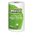Marcal 100% Recycled Roll Towels, 2-Ply, 8.8 X 11, 210 Sheets, 12 Rolls/Carton - MRC6210