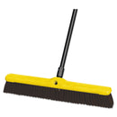 Rubbermaid Heavy Duty Floor Sweep, 24" X 3", Maroon, Polypropylene, 12/Carton - RCP9B17MARDZ