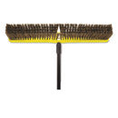 Rubbermaid Heavy Duty Floor Sweep, 24" X 3", Maroon, Polypropylene, 12/Carton - RCP9B17MARDZ