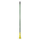 Rubbermaid Gripper Fiberglass Mop Handle, 60", Green/Yellow - RCPH246GRE