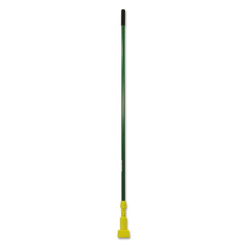 Rubbermaid Gripper Fiberglass Mop Handle, 60", Green/Yellow - RCPH246GRE