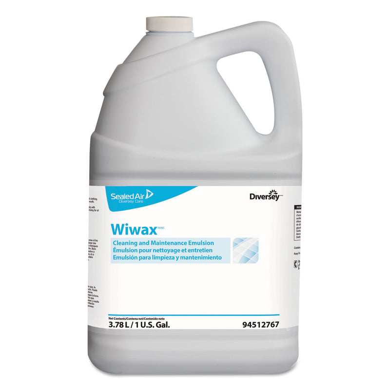 Diversey Wiwax Cleaning And Maintenance Solution, Liquid, 1 Gal Bottle, 4/Carton - DVO94512767