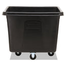 Rubbermaid Cube Truck, 500 Lb Capacity, Black - RCPFG461600BLA