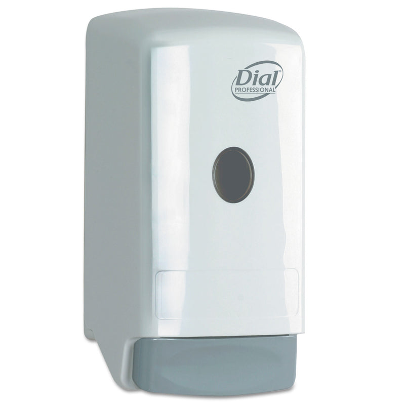 Dial Liquid Soap Dispenser, Model 22, 800 Ml, 5.25" X 4.25" X 10.25", White - DIA03226