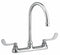 American Standard Chrome, Gooseneck, Kitchen Sink Faucet, Bathroom Sink Faucet, Manual Faucet Activation, 1.50 gpm - 6409170.002