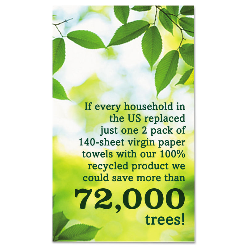 Seventh Generation 100% Recycled Paper Towel Rolls, 2-Ply, 11 X 5.4 Sheets, 140 Sheets/Rl, 6/Pk - SEV13731PK