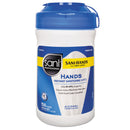 Sani Professional Hands Instant Sanitizing Wipes, 6 X 5, White, 150/Canister, 12/Ct - NICP43572CT