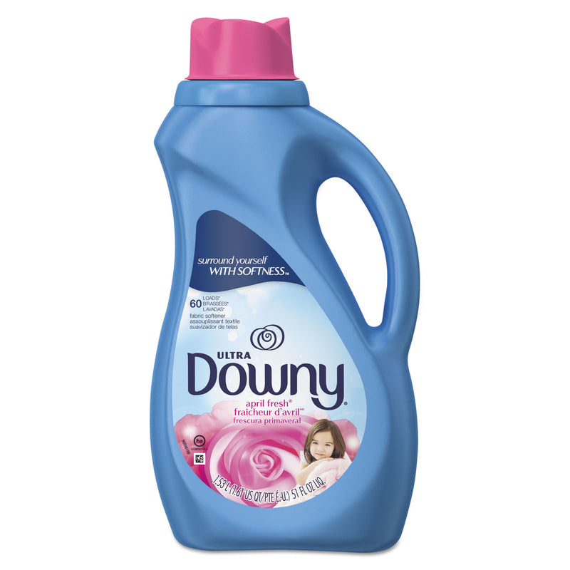 Downy Liquid Fabric Softener, Concentrated, April Fresh, 51Oz Bottle, 8/Carton - PGC35762