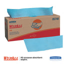Wypall L40 Towels, Pop-Up Box, Blue, 16 2/5 X 9 4/5, 100/Box, 9 Boxes/Carton - KCC05740