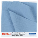 Wypall X60 Cloths, Small Roll, 19 3/5 X 13 2/5, Blue, 130/Rl, 6 Rl/Ct - KCC35431