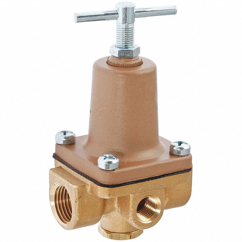 Watts Water Pressure Regulator Valve, Lead Free Brass, 10 to 125 psi - 1/2 LF263A 10-125