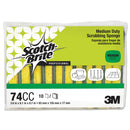 Scotch Brite Medium-Duty Scrubbing Sponge, 3.6 X 6.1, 10/Pack - MMM74CC