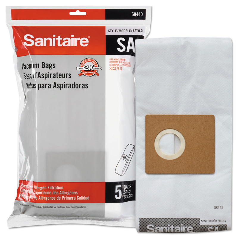 Sanitaire Style Sa Disposable Dust Bags For Sc3700A, 5/Pk, 10Pk/Ct - EUR6844010