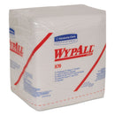Wypall X70 Cloths, 1/4 Fold, 12 1/2 X 12, White, 76/Pack, 12 Packs/Carton - KCC41200