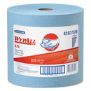 Wypall X70 Cloths, Jumbo Roll, 12 1/2 X 13 2/5, Blue, 870/Roll - KCC41611