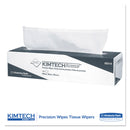 Kimtech Precision Wipers, Pop-Up Box, 2-Ply, 14.7 X 16.6, White, 90/Box - KCC05517