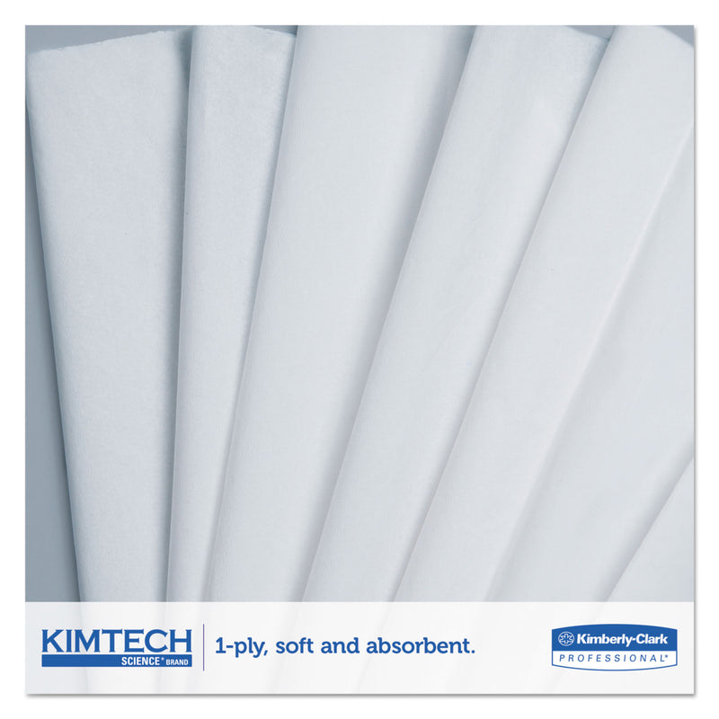 Kimtech Precision Wipers, Pop-Up Box, 2-Ply, 14.7 X 16.6, White, 90/Box - KCC05517