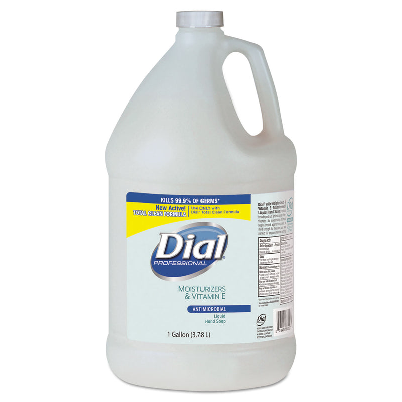 Dial Antimicrobial Soap With Moisturizers, 1Gal Bottle, 4/Carton - DIA84022