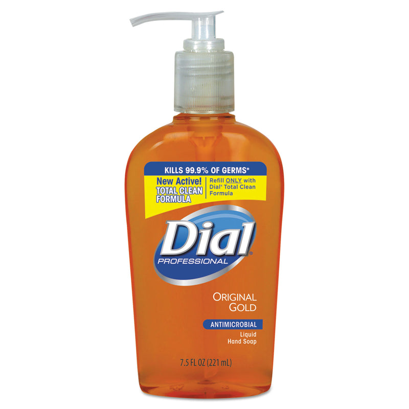 Dial Gold Antibacterial Liquid Hand Soap, Floral, 7.5 Oz Pump, 12/carton - DIA84014CT