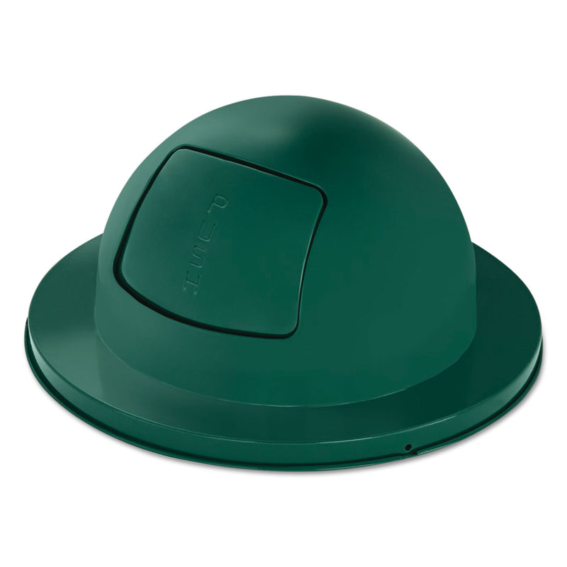 Rubbermaid Towne Series Dome Top Waste Receptacle Lids, 21" Dia, Green, Steel - RCP2030EMG