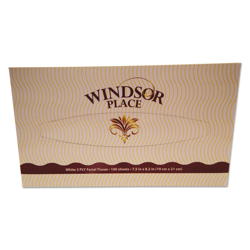 Resolute Tissue Windsor Place Facial Tissue, 2-Ply, 100 Sheets/Box, 30 Box/Carton - APM330