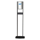 Purell Elite Ltx Floor Stand Dispenser Station, 1200 Ml, 15.25" X 9.86" X 58.1", Chrome/Black - GOJ2456DS