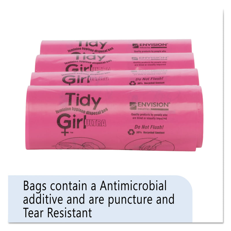 Tidy Girl Feminine Hygiene Sanitary Disposal Bags, 4" X 10", Natural, 600/Carton - STOTGUF