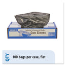 Envision Total Recycled Content Plastic Trash Bags, 30 Gal, 1.3 Mil, 30" X 39", Brown/Black, 100/Carton - STOT3039B13