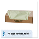 Envision Ecosafe-6400 Bags, 48 Gal, 0.85 Mil, 42" X 48", Green, 40/Box - STOE4248E85