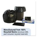 Envision Total Recycled Content Plastic Trash Bags, 33 Gal, 1.3 Mil, 33" X 40", Brown/Black, 100/Carton - STOT3340B13