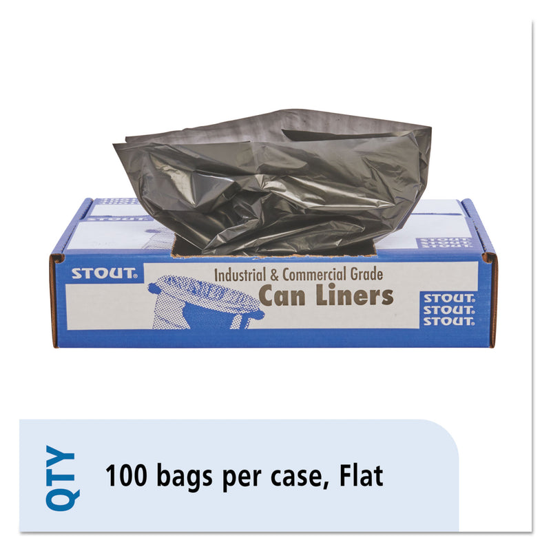 Envision Total Recycled Content Plastic Trash Bags, 33 Gal, 1.5 Mil, 33