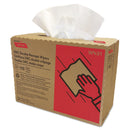 Cascades Tuff-Job Double Recrepe Wipers, 9 1/4 X 12 1/2, White, 110/Box, 12 Box/Carton - CSDW431