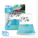 Bright Air Scented Oil Air Freshener, Calm Waters And Spa, Blue, 2.5 Oz, 6/Carton - BRI900115CT