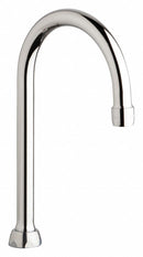 Chicago Faucets Spout, Fits Brand Chicago Faucets, Faucet Spout Shape Gooseneck - GN2AH8E3JKABCP
