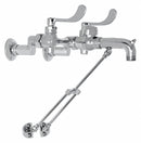 American Standard Straight Service Sink Faucet, Wristblade Faucet Handle Type, 20.0 gpm, Chrome - 8355110.002