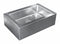 Just Manufacturing 21 in x 33 in x 8 in Silver Mop Sink, 8 in Bowl Depth, Stainless Steel - A-47699