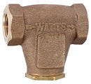 Watts 1/4 in In-Line V Strainer, FNPT x FNPT, 1/40 in Mesh, 1 11/16 in Length, Lead Free Cast Copper Silic - 1/4 LF27