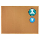 Quartet Push-Pin Bulletin Board, Cork, 48 inH x 72 inW, Brown - 307